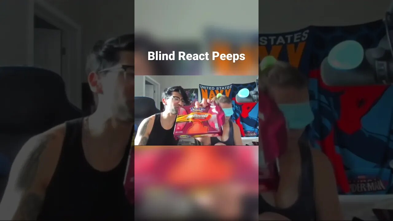 Blind React Peeps #youtubeshorts #shorts #reaction #food #couplegoals