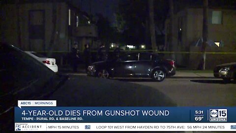 4-year-old Tempe girl dead after accidental gunshot wound