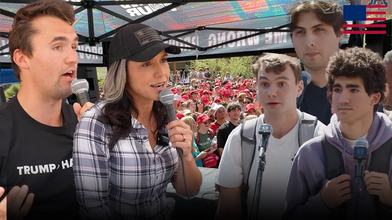 Charlie Kirk & Tulsi Gabbard: Take on College Kids at U of Arizona!! - 10/21/24