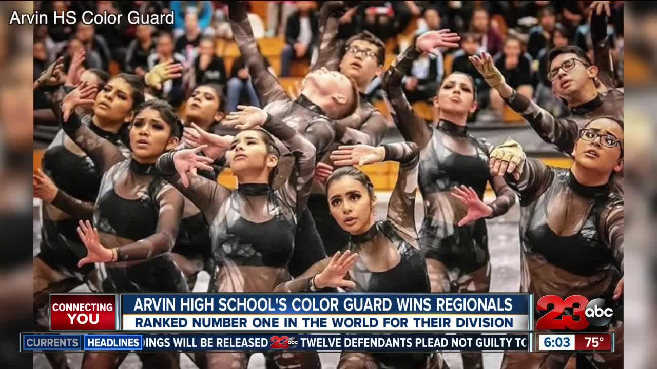 Arvin Color Guard ranked number one in the world