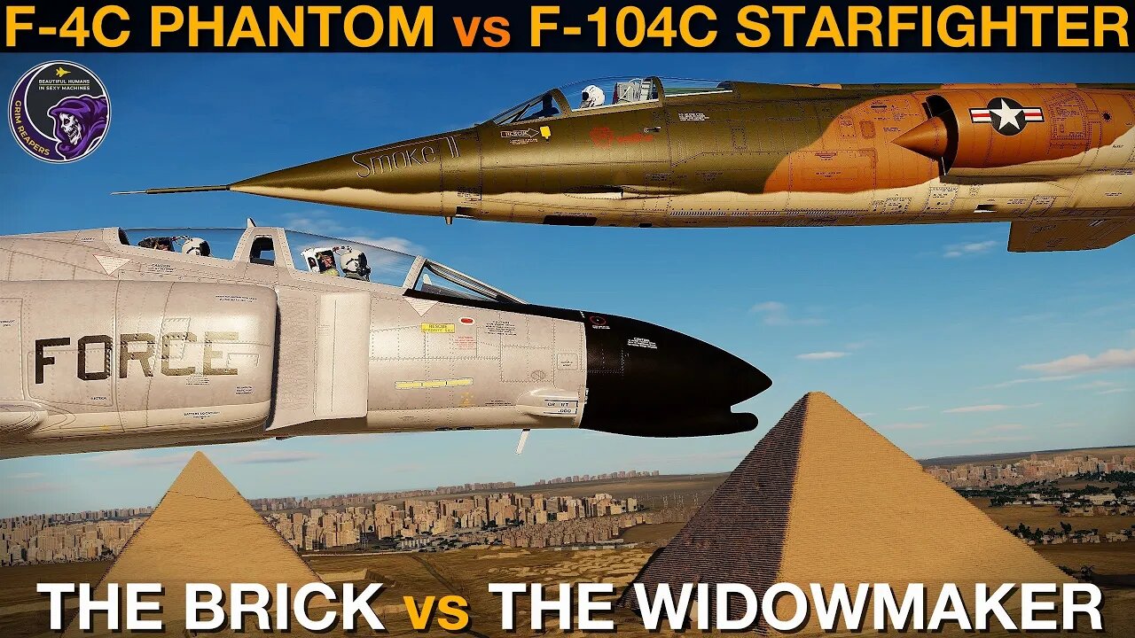 F-4C Phantom II vs F-104C Starfighter: 1960's USAF Sled Dogfight | DCS