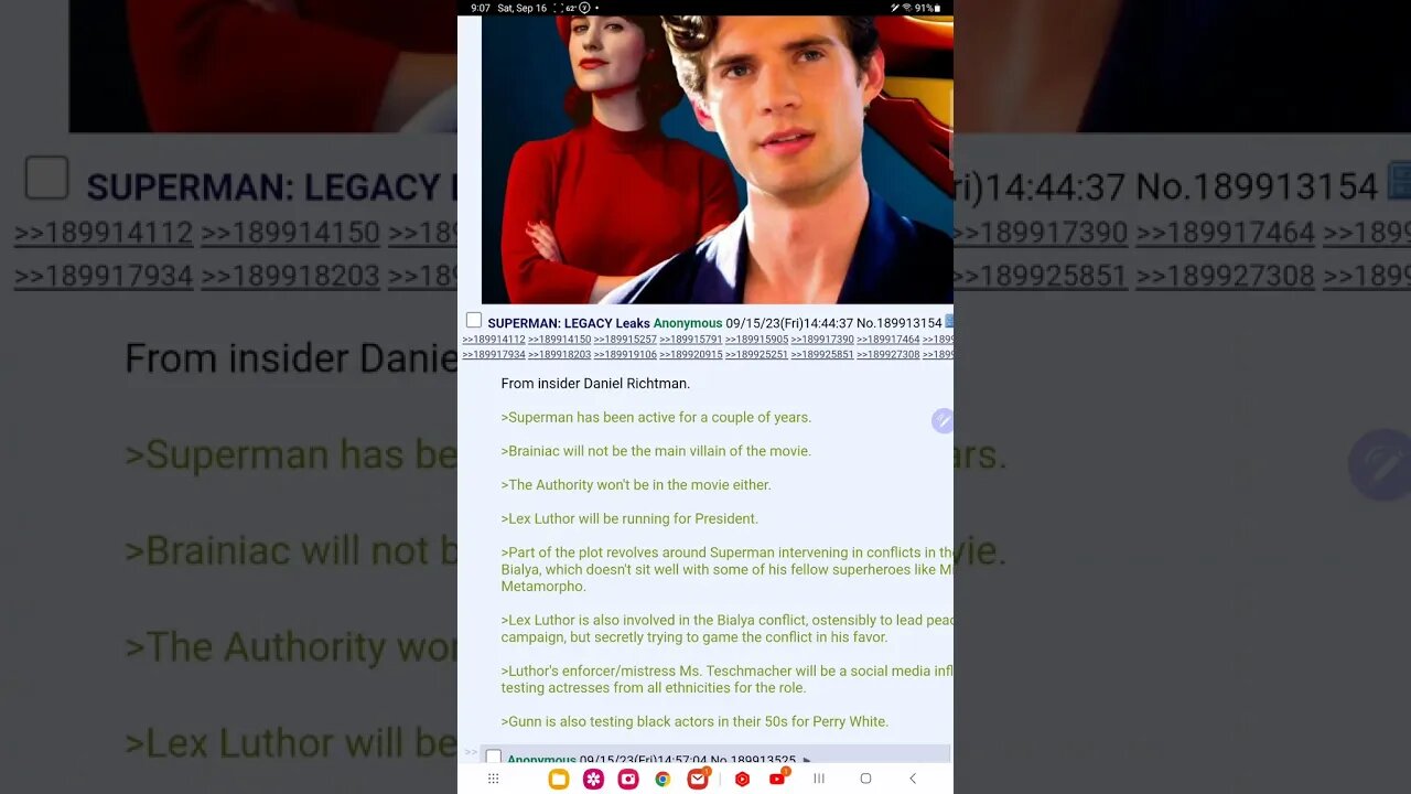 superman legacy leaks