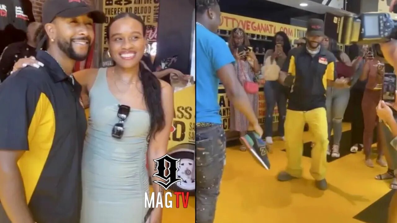 Omarion Got The Ladies In A Frenzy While Working At Vegan Restaurant In Atlanta! 😱