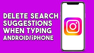 How To Delete Instagram Search Suggestion When Typing Andoid/Iphone