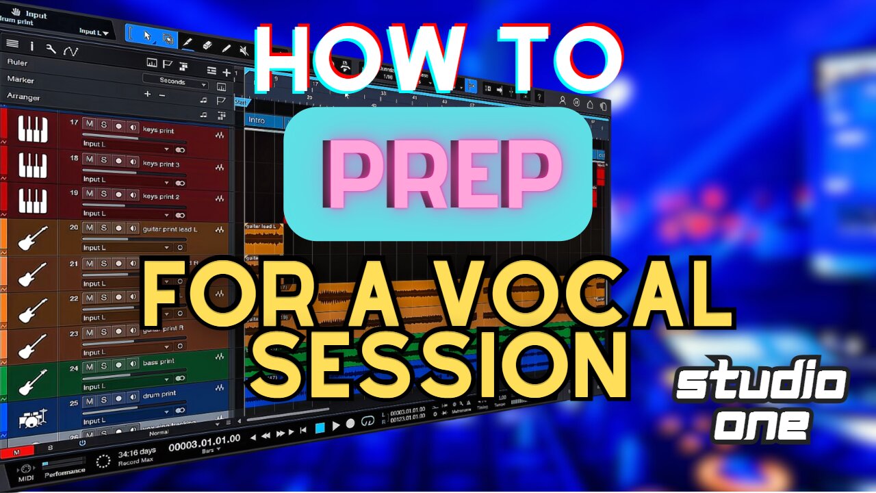 HOW TO Prep a SESSION for VOCAL recording