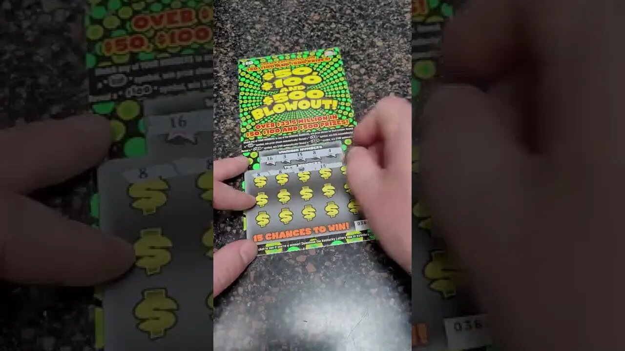 Winning Risky Scratch Off Ticket! #shorts