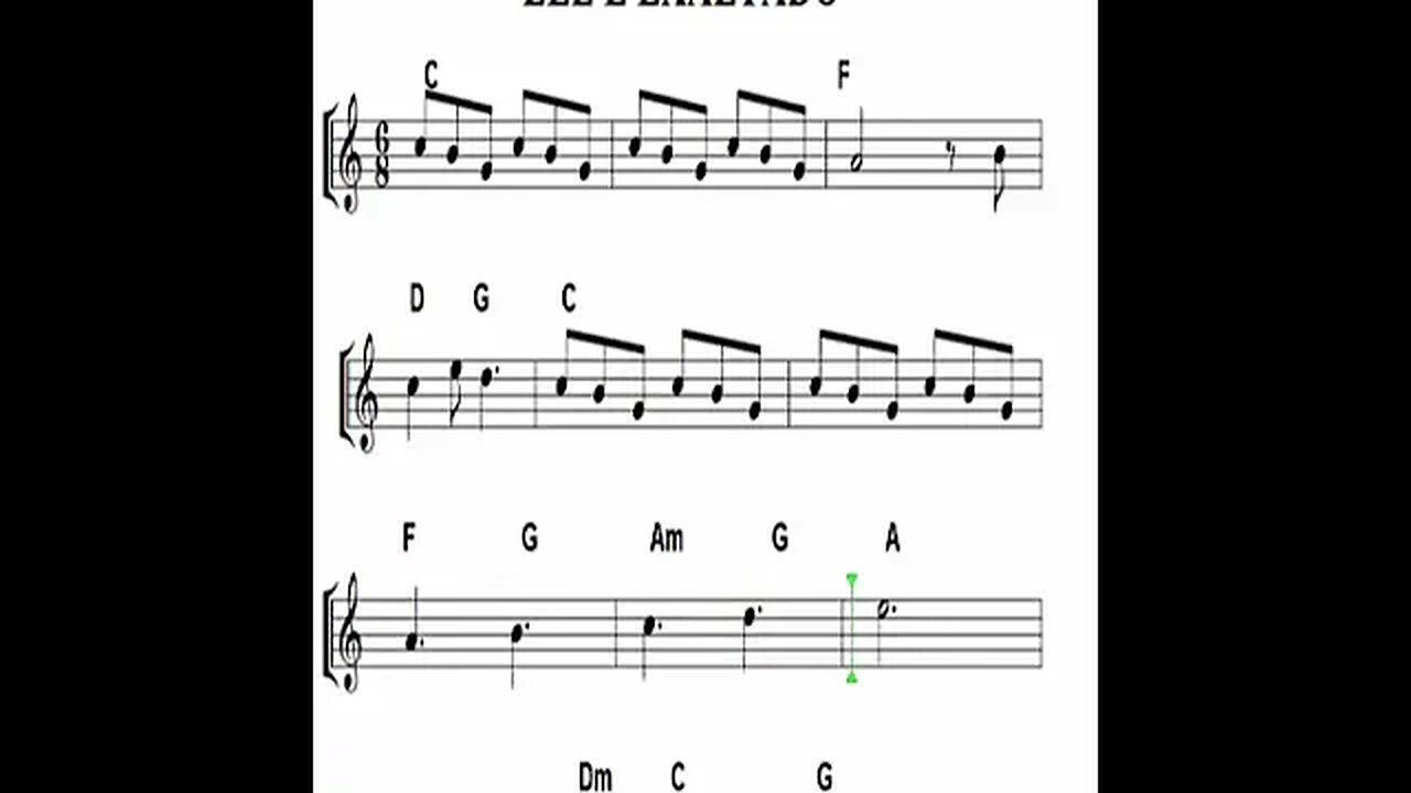 ele é exaltado partitura #short