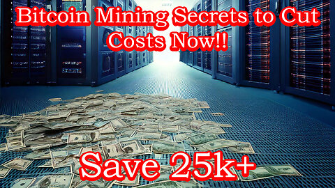 Bitcoin Mining Secrets to Cut Costs Now! Save 25,000! Super Low Rate!