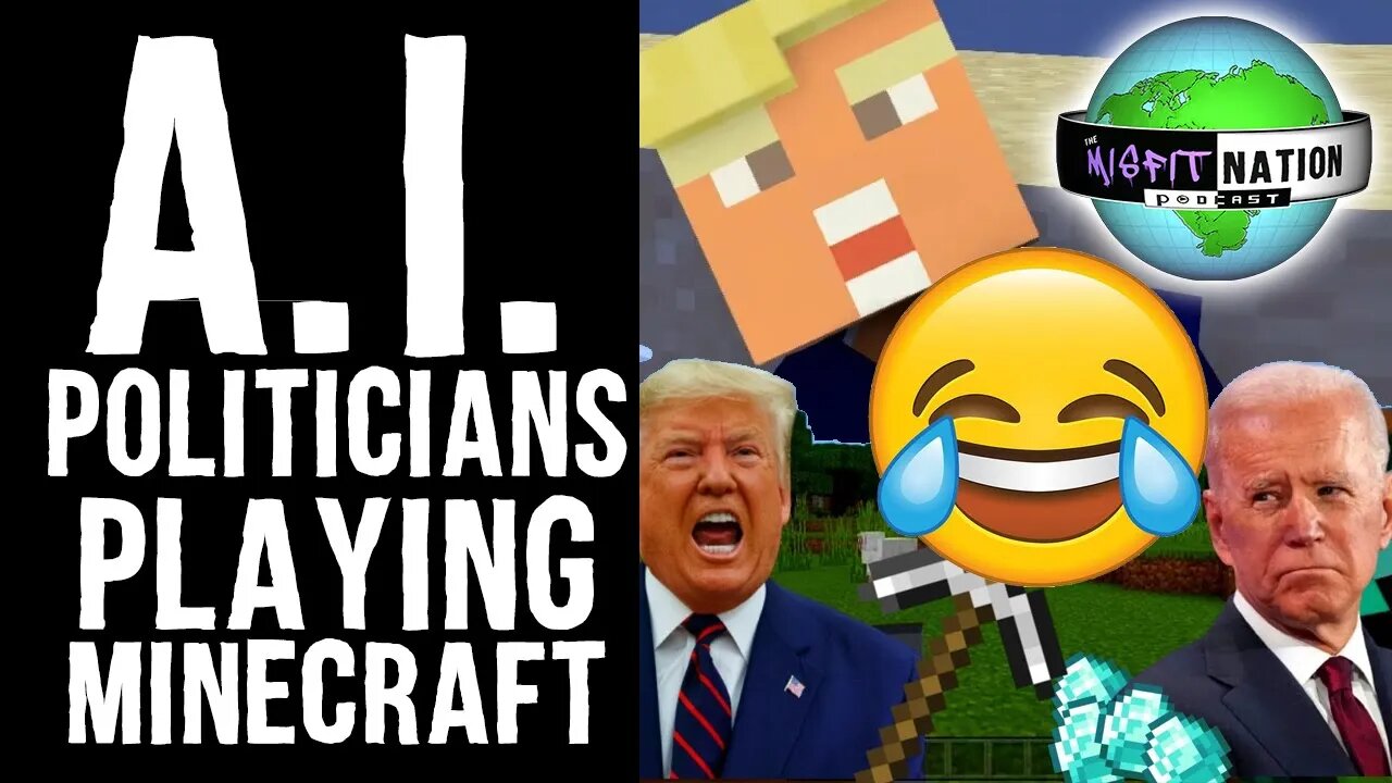 Donald Trump & Joe Biden AI Playing Minecraft is HILARIOUS! w/ AI Obama, Hillary & Ben Shapiro