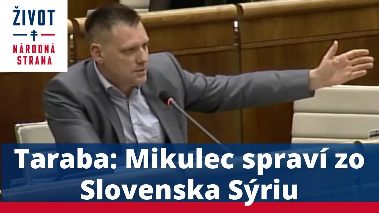 Taraba: Mikulec spraví zo Slovenska Sýriu