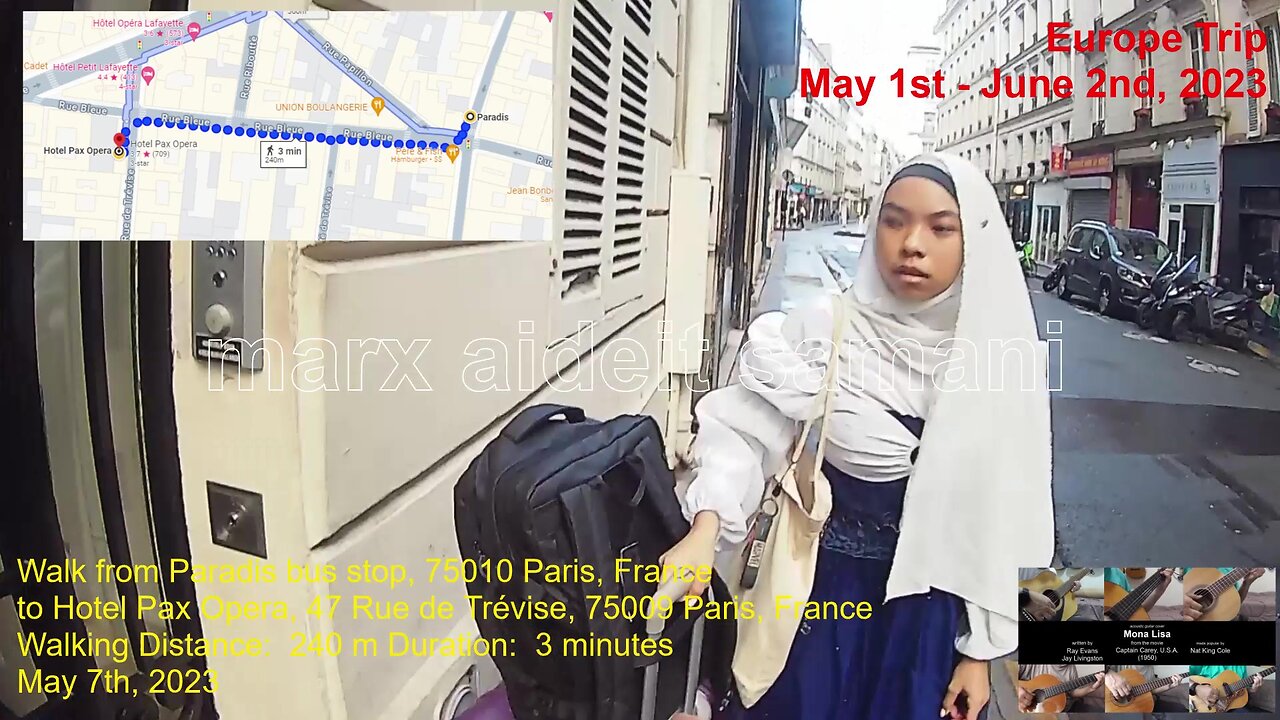 May 7, 2023, 29 Walk - Paradis Bus Stop to Hotel Pax Opera, Paris, France