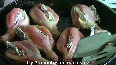 I put a piece of foil in the chicken - see what happens