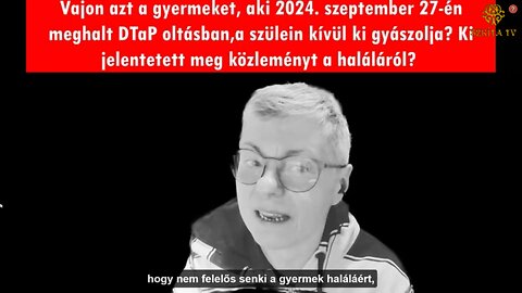 Mihalik Angelika: 2024. 09. 27-én meghalt egy gyermek DTaP oltásban - másnap meghalt Karsai Dániel