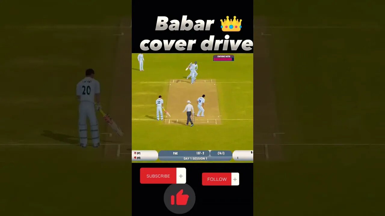 babar 👑 cover drive 😱 #games #cricket #realcricket #cricketgame #gamingvideos #ipl #ytshort #shorts