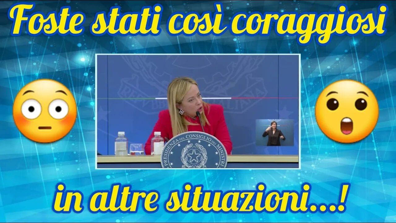 Giorgia Meloni - Battibecco con i giornalisti!