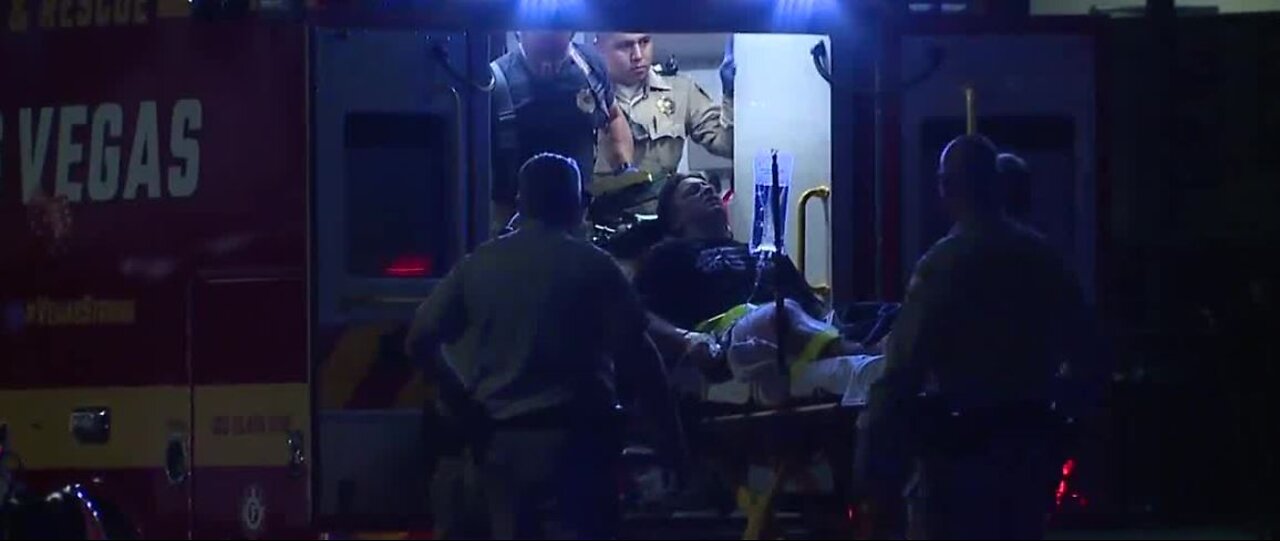 Las Vegas police officer, 2 others shot during confrontation