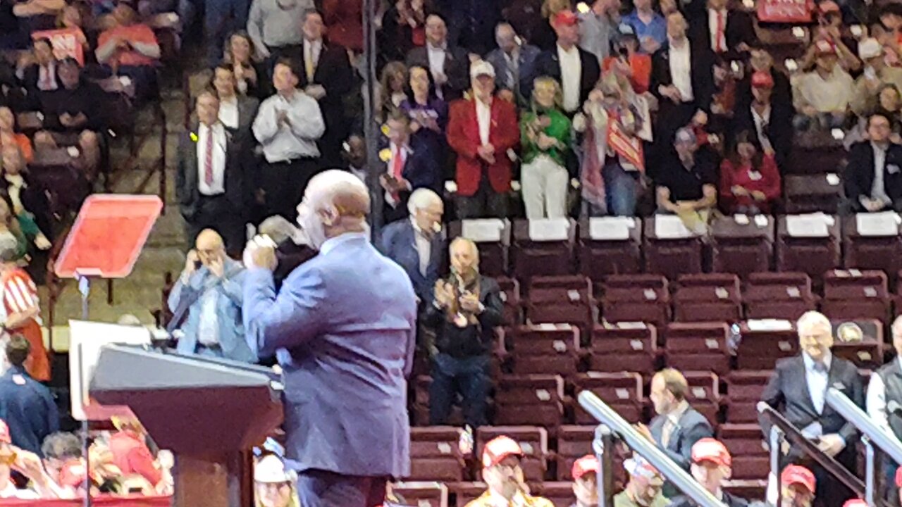 Tim Scott speaks at Trump rally Rock Hill SC Winthrop Coliseum