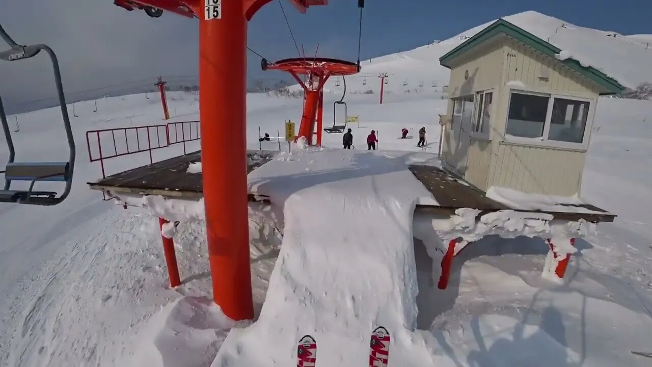 Niseko skiing - top to bottom during clear sky for the first time-2