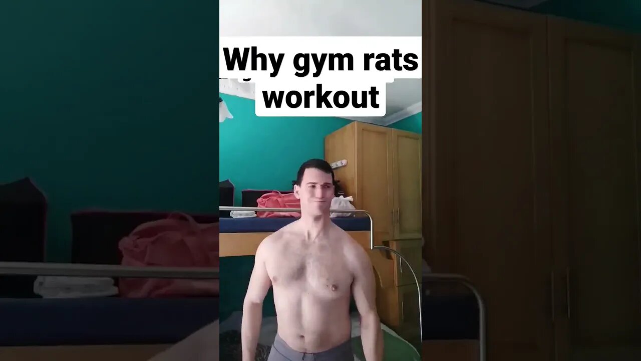 The reason WHY gym rats workout 😅 #shorts