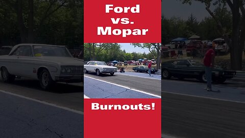 Ford vs. Mopar Burnouts! #shorts