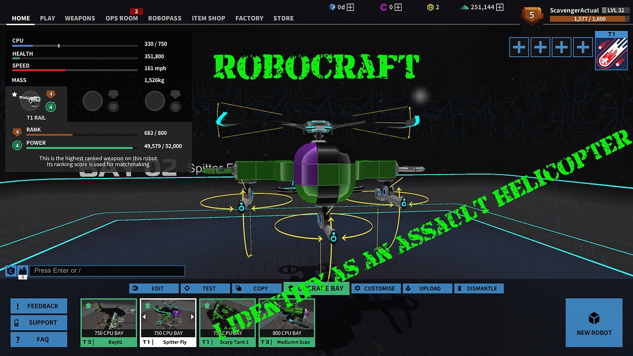 [Robocraft] I Identify as an assault helicopter