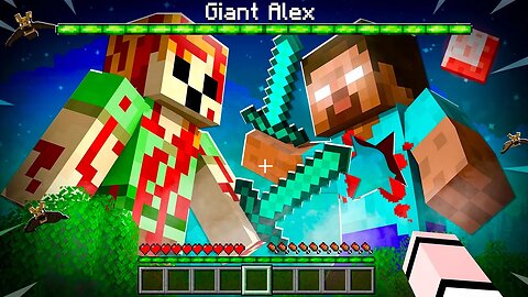 GIANT ALEX vs HEROBRINE - Minecraft