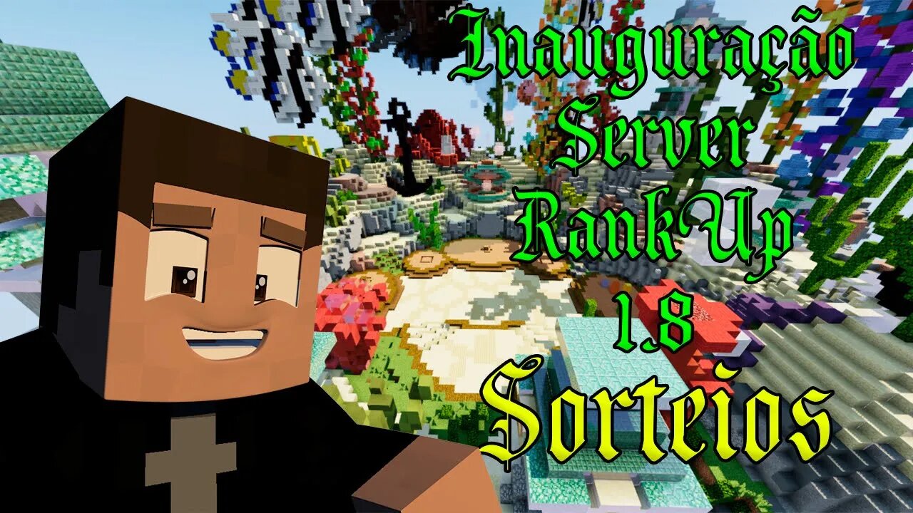 Server de RankUp 1.8 com sorteio de MINECRAFT ORIGINAL #3