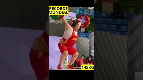 RECORDE MUNDIAL de 148kg no Arranco de Li Wenwen (+87kg) #Shorts