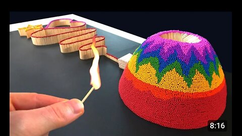 Burning matches
