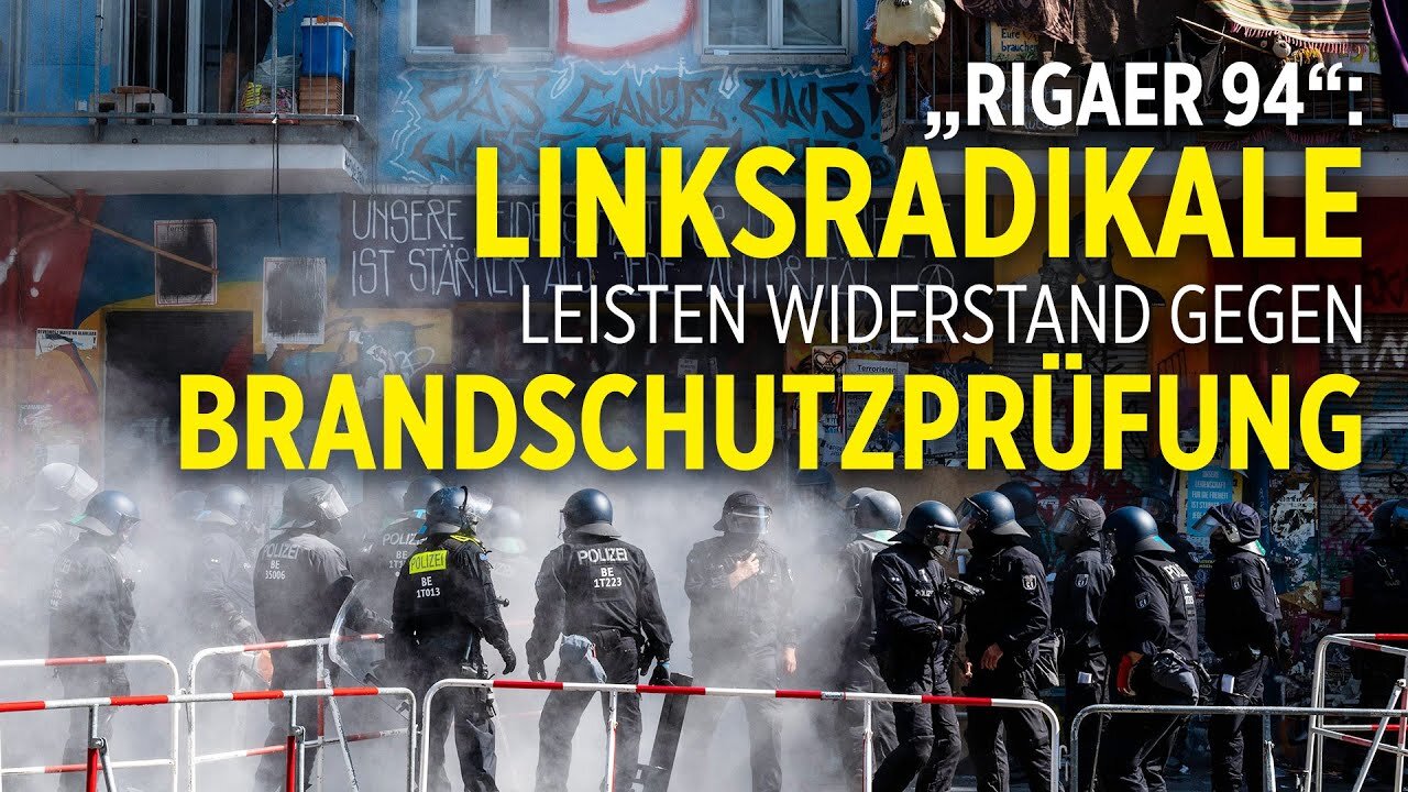 Berlin „Rigaer 94“: Langwieriger Polizeieinsatz wegen Brandschutzprüfung erst nach Stunden beendet