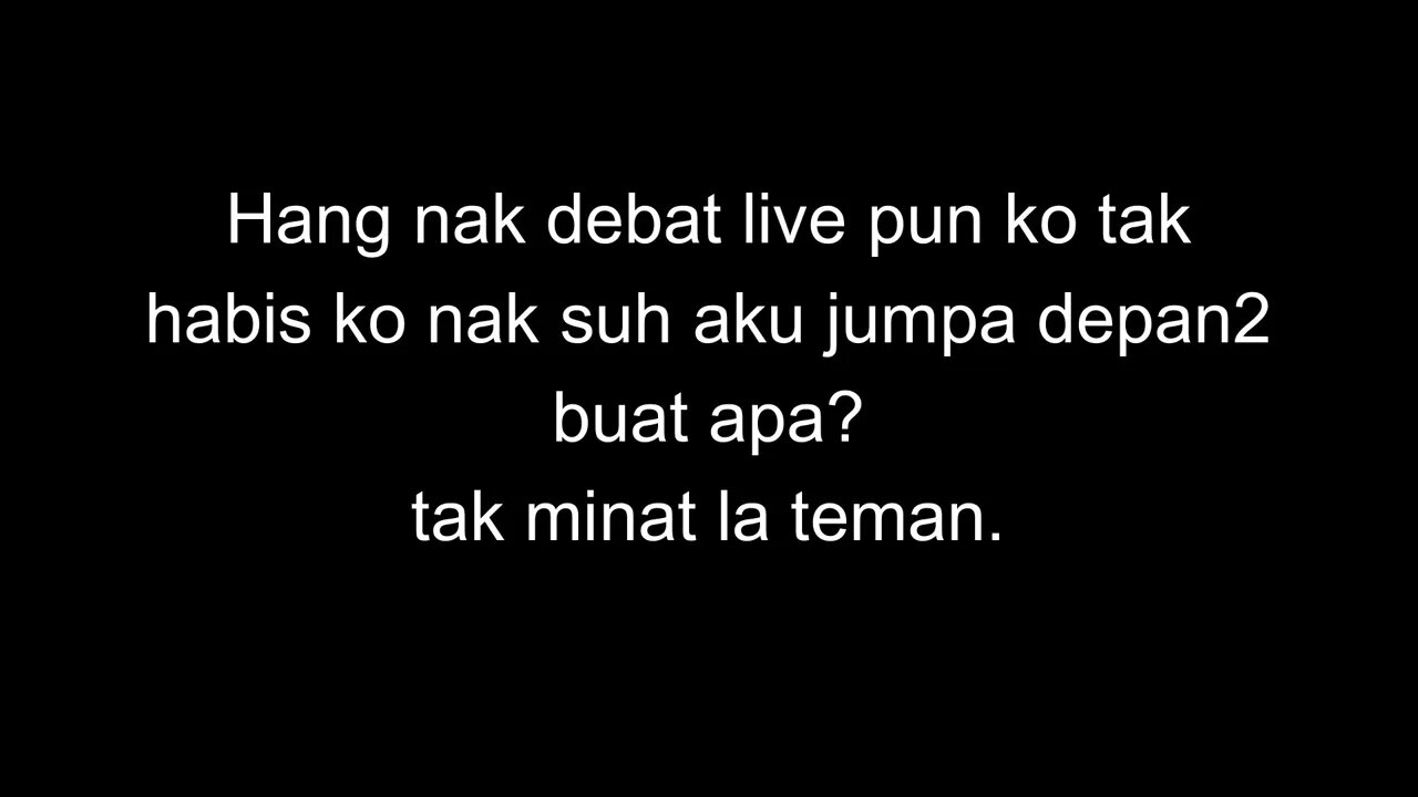 "samseng internet e-thug" buat cabaran kat orang.. dia sendiri tak perasaan diri dia tu kat mana.