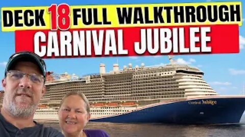 Carnival Jubilee Public Deck 18+ Deck 19 | Tall Man's Cruise Adventures