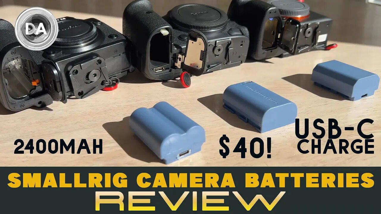 SmallRig Camera Batteries for Canon, Sony & Fuji Review | Large 2400 mAh + USB-C Charging