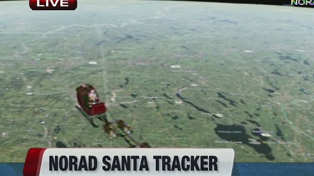 Fox 4 News at 10 tracking Santa