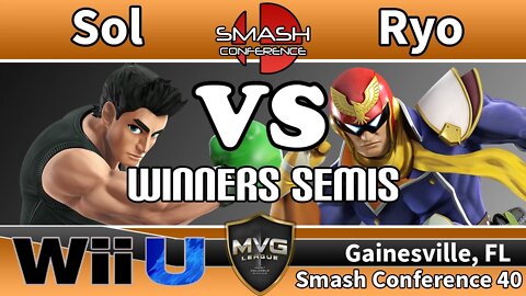 MVG|Sol (Little Mac) vs. MVG|Ryo (Ike & Captain Falcon) - SSB4 Winners Semis - Smash Conference 40