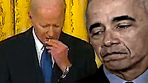 Joe Biden interrupts Obamas speech...