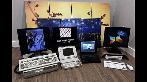 A '386, '486 and a Pentium go to a bar together and encounter a Commander X16 (Second Reality)