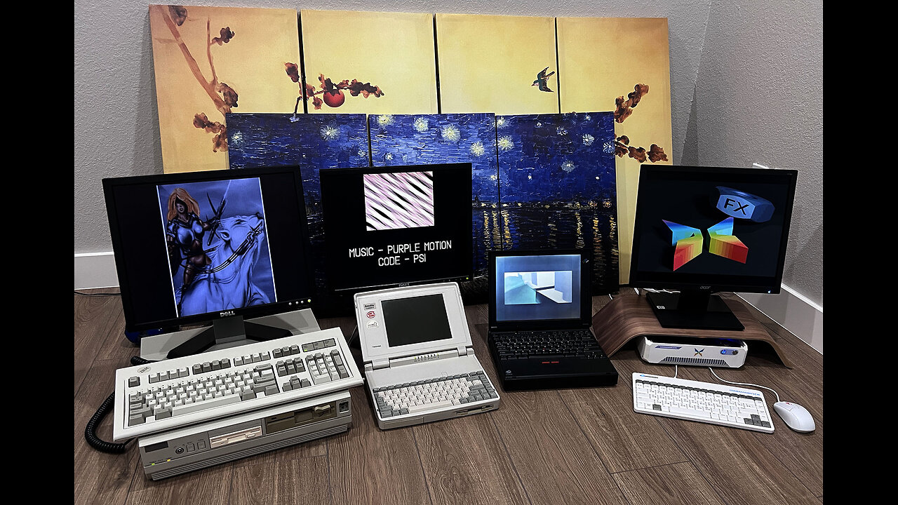 A '386, '486 and a Pentium go to a bar together and encounter a Commander X16 (Second Reality)
