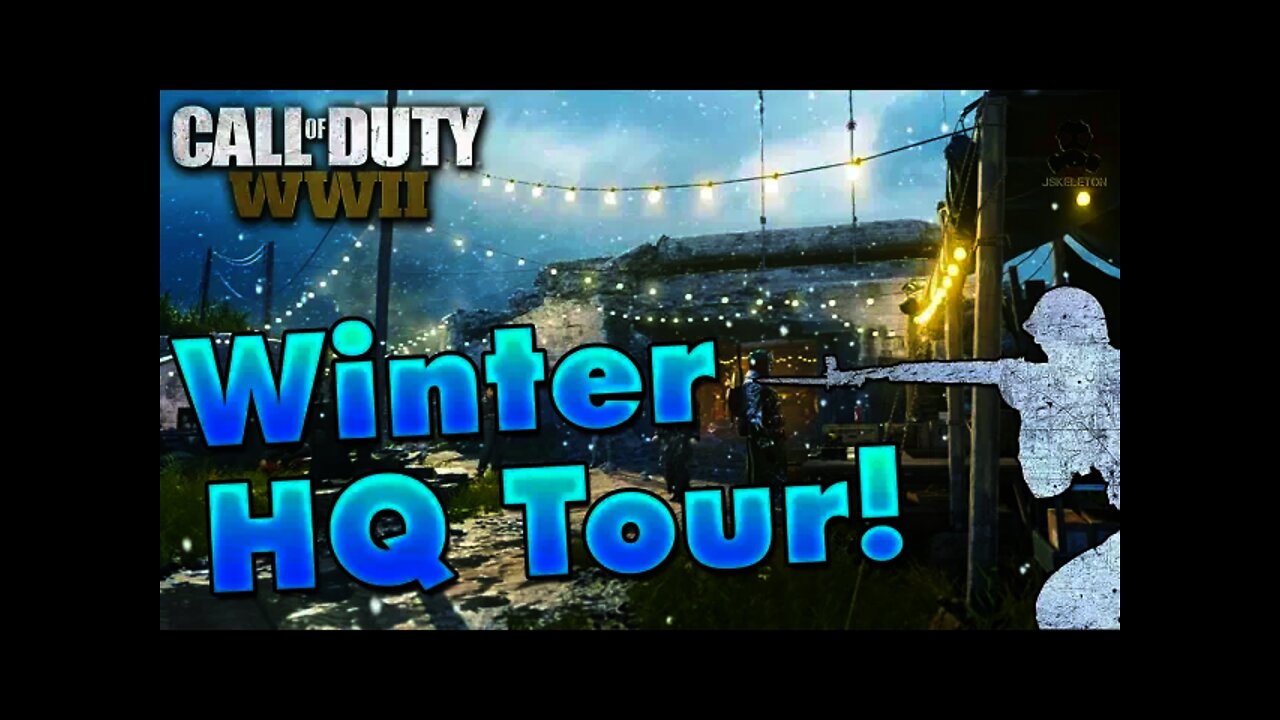 Call of Duty WWII | Winter Headquarters Tour!