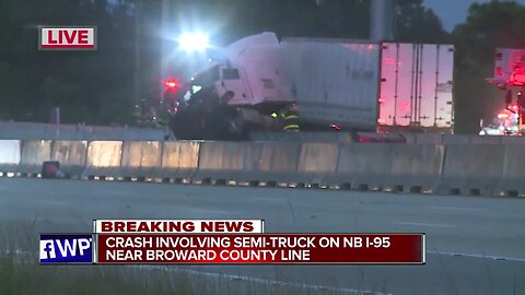 Crash closes northbound lanes of I-95