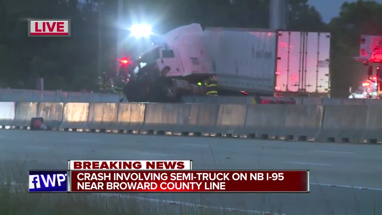 Crash closes northbound lanes of I-95