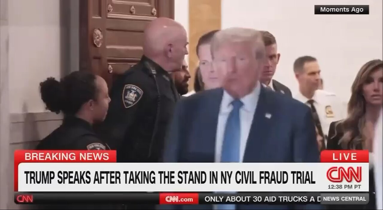 Former President Trump talks to media after being on the stand, says “I think it went very well.”