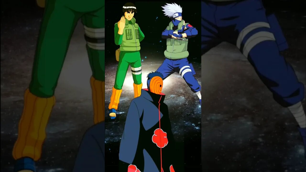 WHO IS STRONGEST?? Obito VS Kakashi VS Guy.#shorts