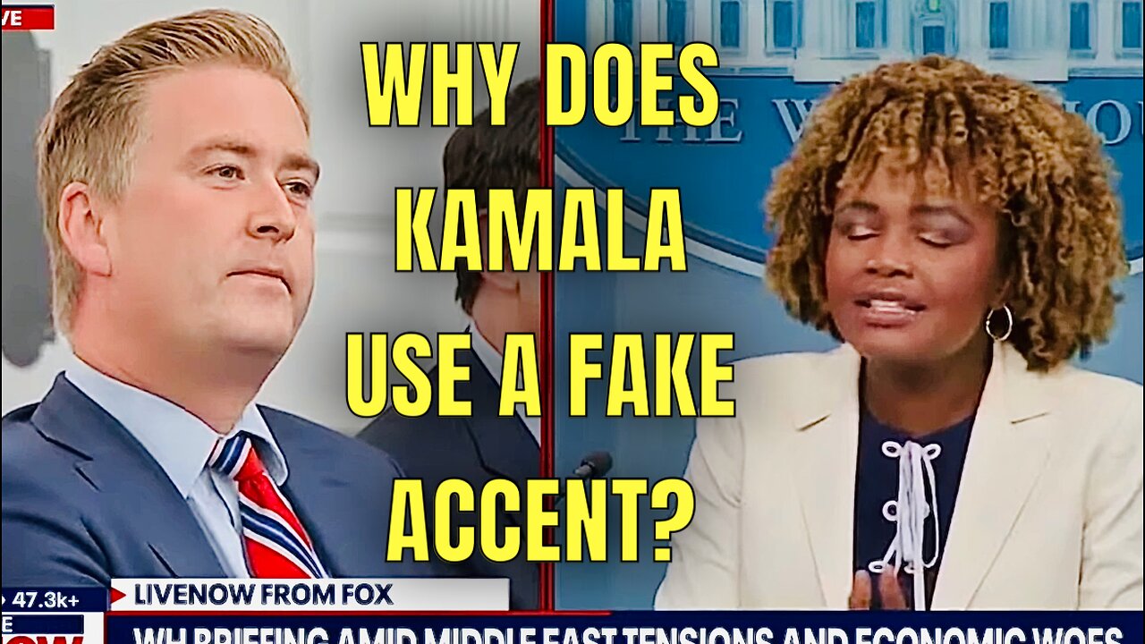 OHHH! Doocy UPSETS KJP with Question about KAMALA’s FAKE ACCENT! 😮😂🤣