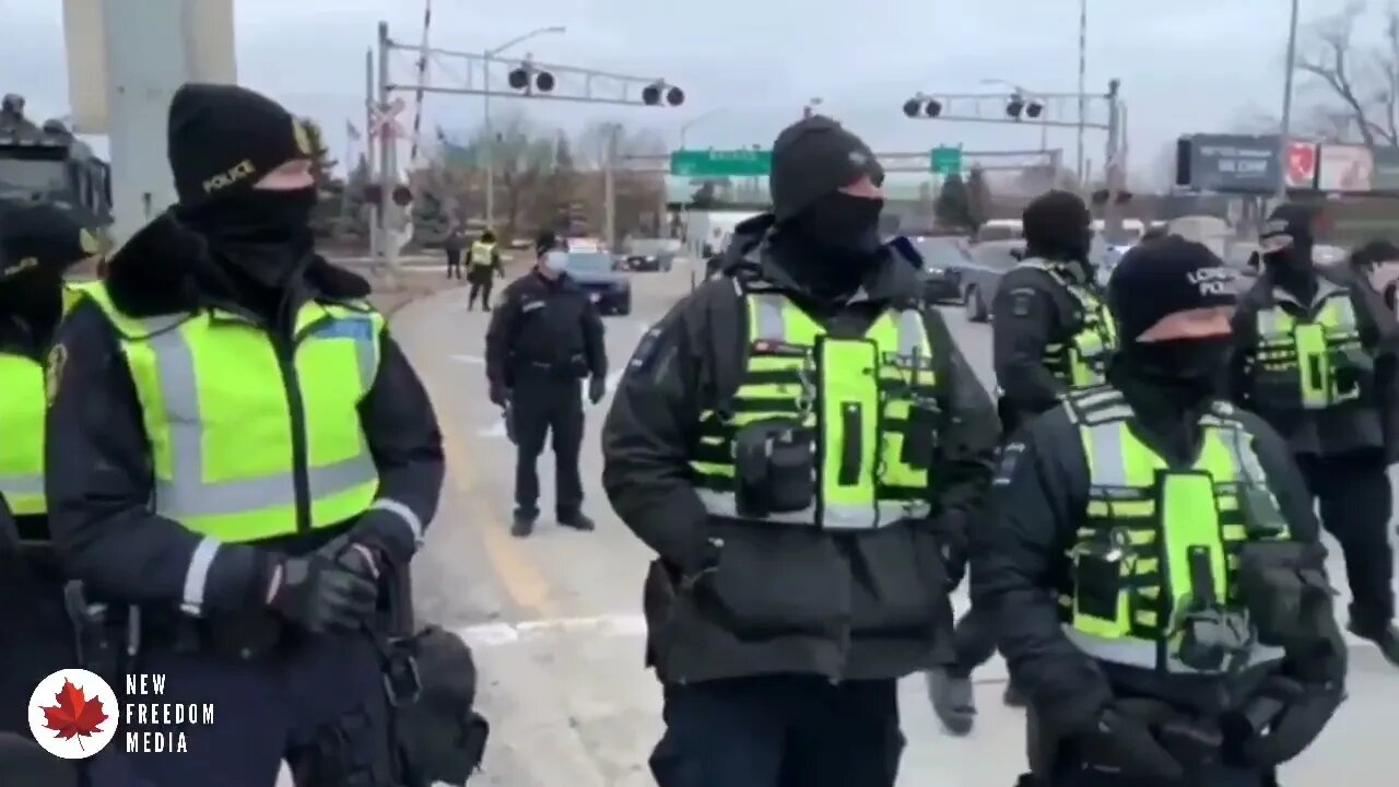 🚨Breaking🚨Ambassador Bridge - Stand Off Police Issue Final Warning🇨🇦🇺🇲 #ambassadorbridge