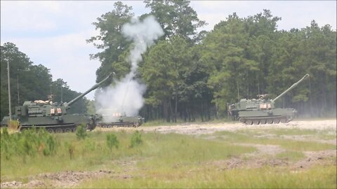 M109A7 Paladin Live-Fire During Exercise Bold Quest