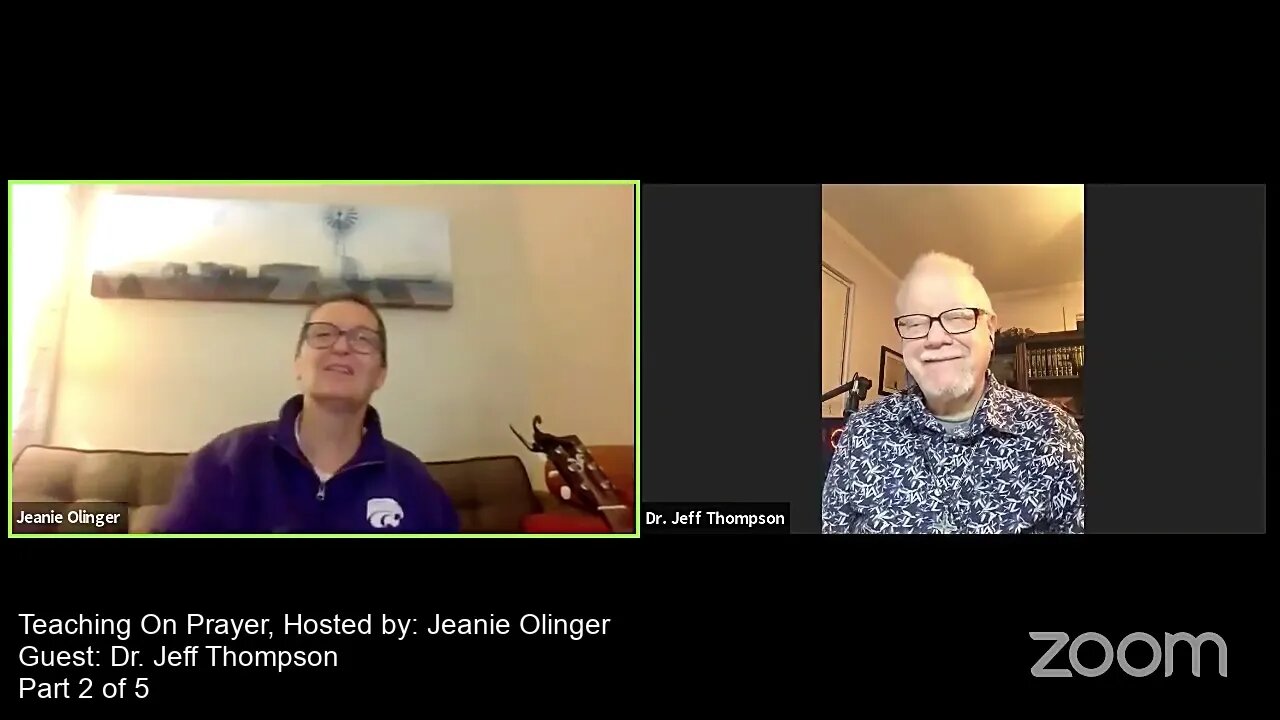 Teaching on Prayer | Host: Jeanie Olinger | Guest: Dr. Jeff Thompson | Parts 2 of 5.