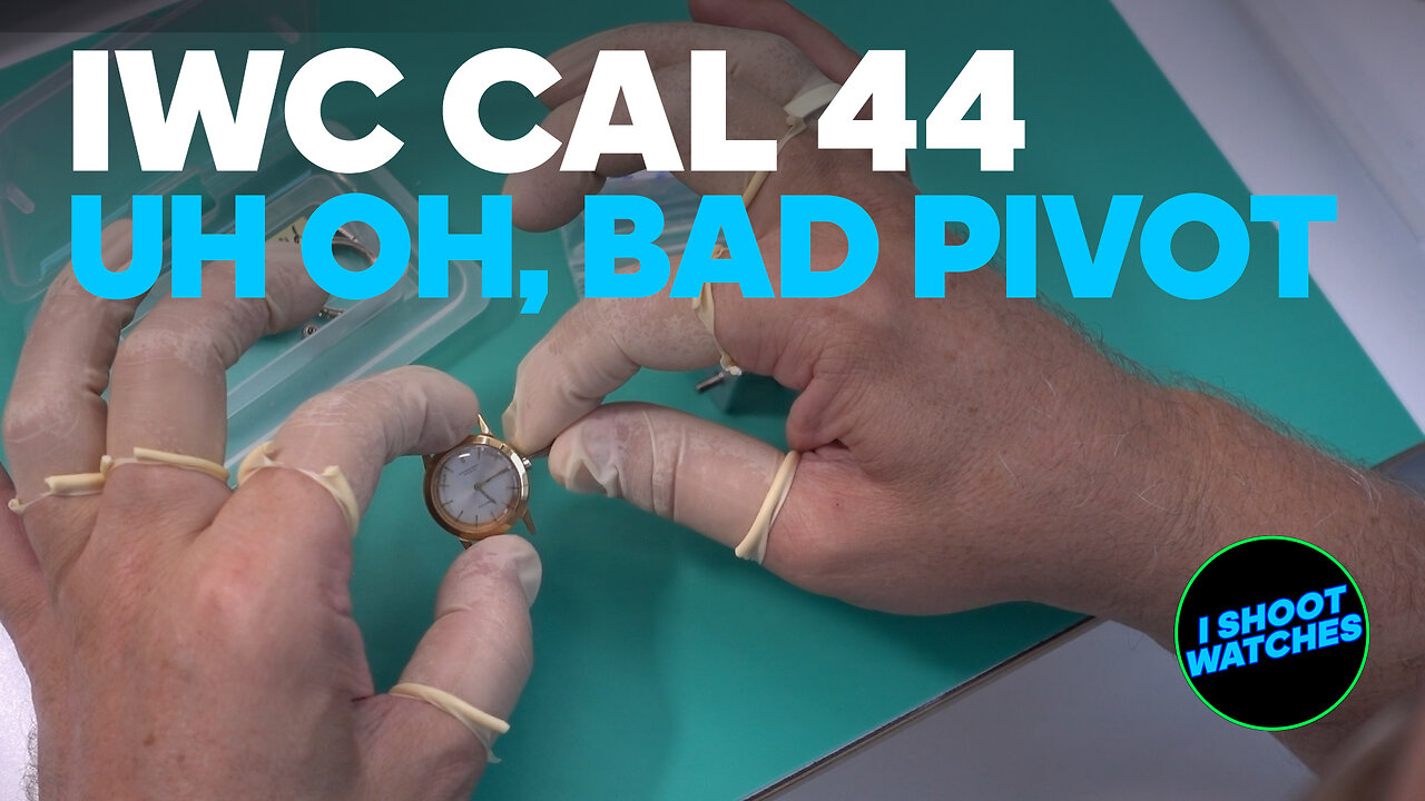 Watch Repair: Preparing to Replace the Microscopically Small Balance Staff in a 1959 IWC Cal 44