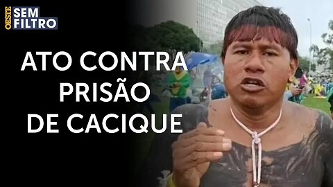 Grupo com índios que caminhava em direção ao STF é detido em Brasília | #osf