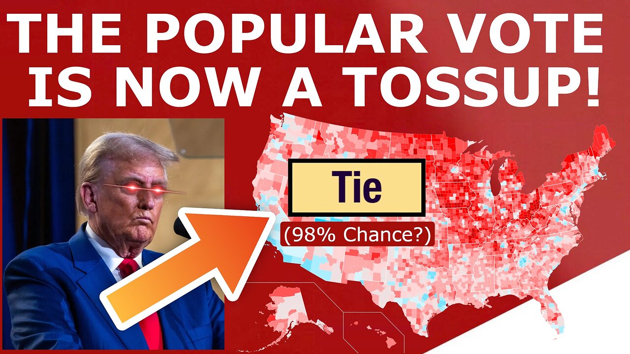 The Popular Vote Is Now TIED! If True, Trump Wins...